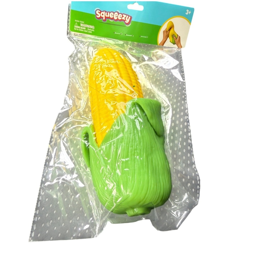 Sunny Days Squeeezy Corn Fidget Toy Kids Unisex OS Yellow New Stress Relief Gel